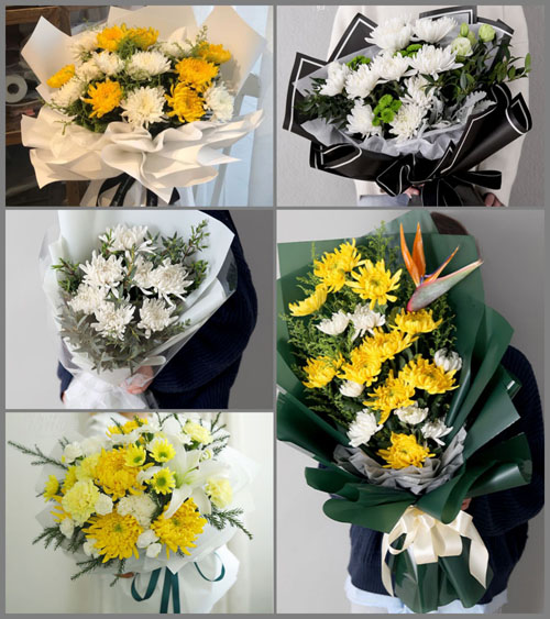贵州六盘水盘县鸡场坪镇布书梅村白事花束代送